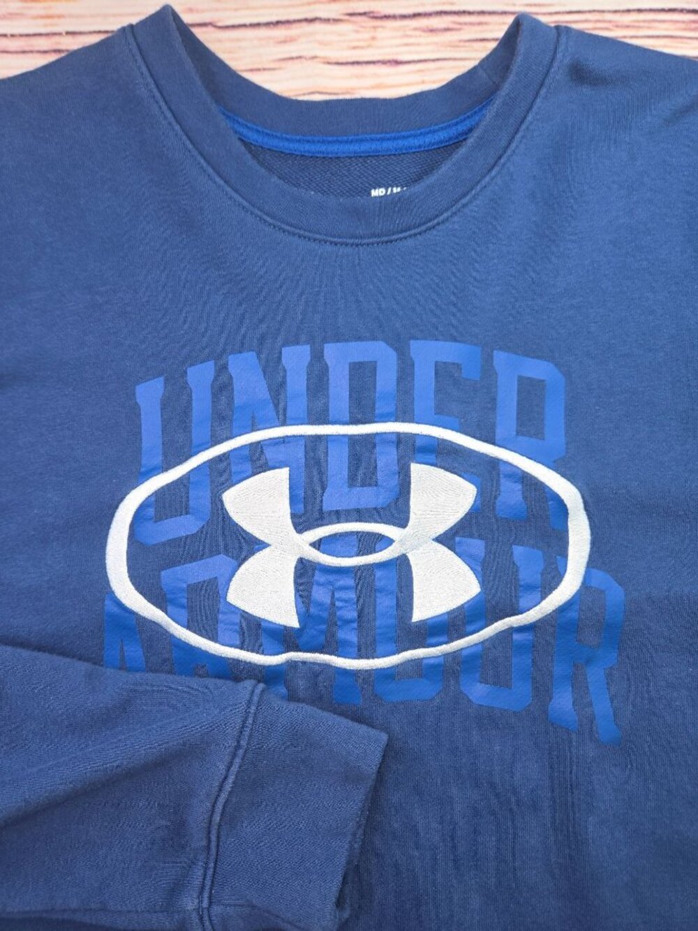 Under Armour Unisex Blue Loose Fit Sweatshirt Medium